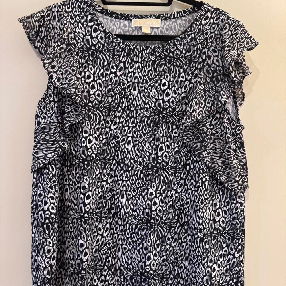 Michael-kors Women's black and white Blouse Size XL